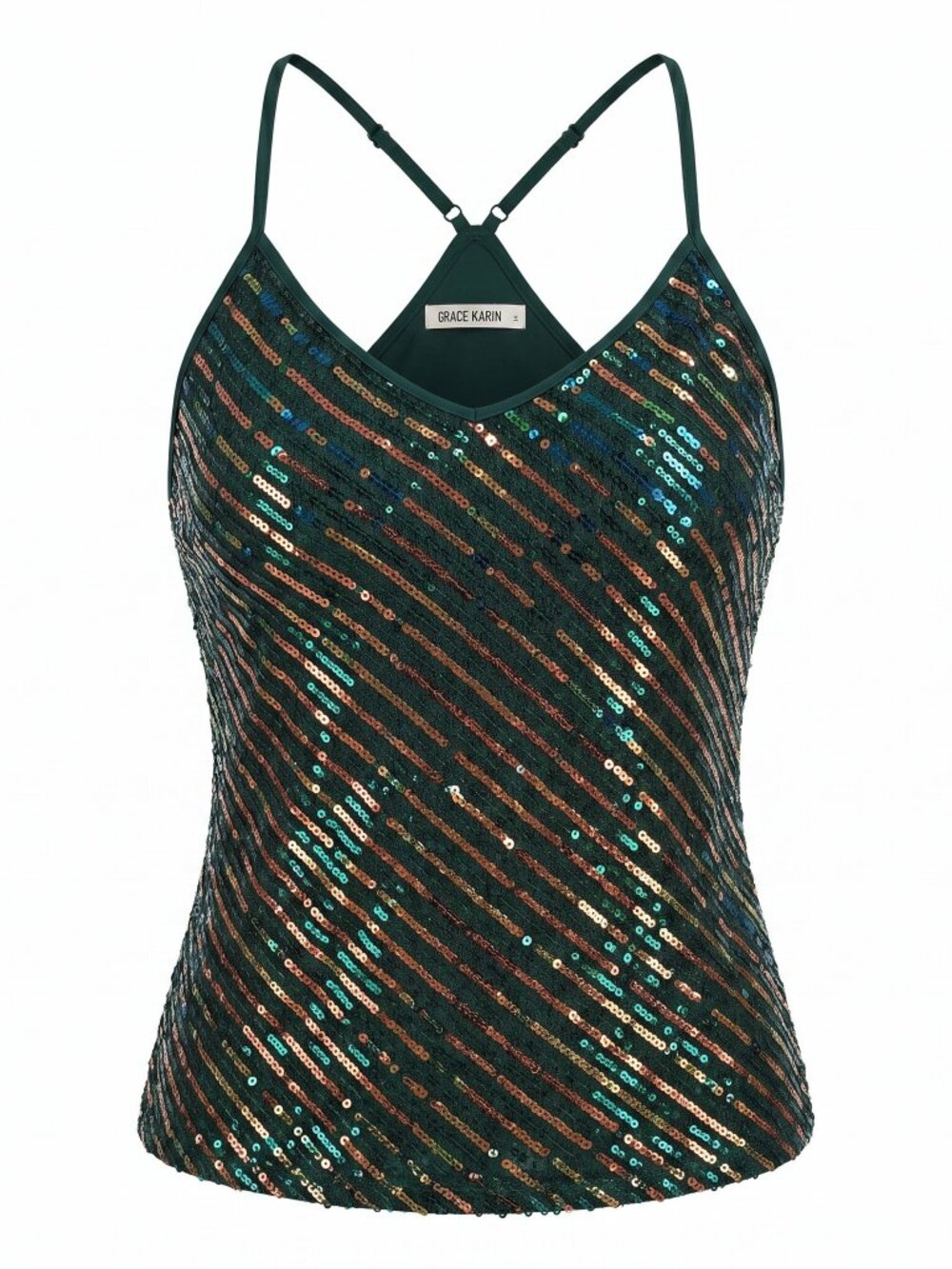 Grace Karin Mermaid Sequin Tank